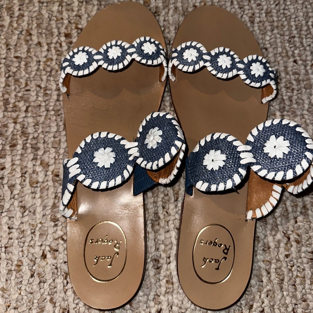 Jack Rogers Blue Sandals